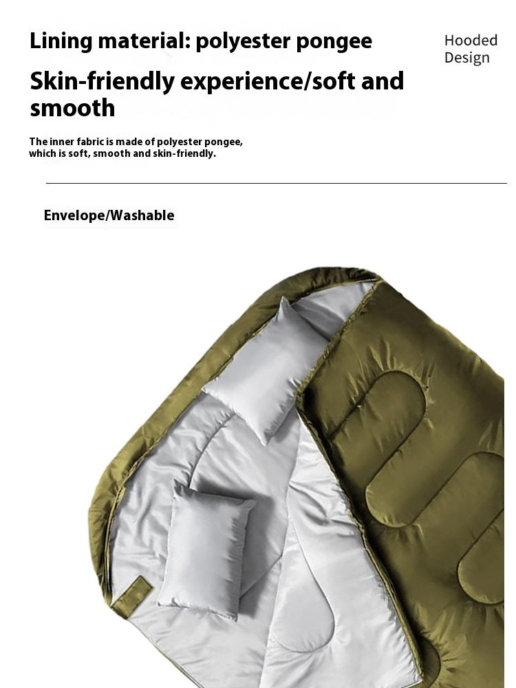 Outdoor Thickened Waterproof Winter Sleeping Bag