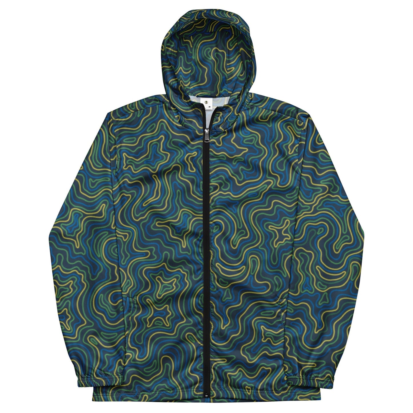 Men’s Tropical Electric Coral Windbreaker-0