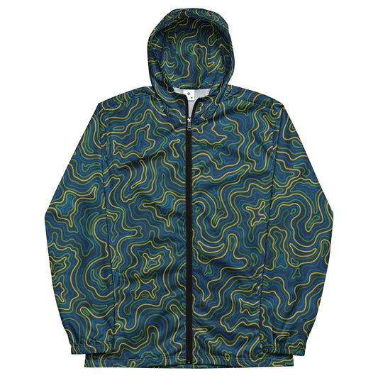 Men’s Tropical Electric Coral Windbreaker-0